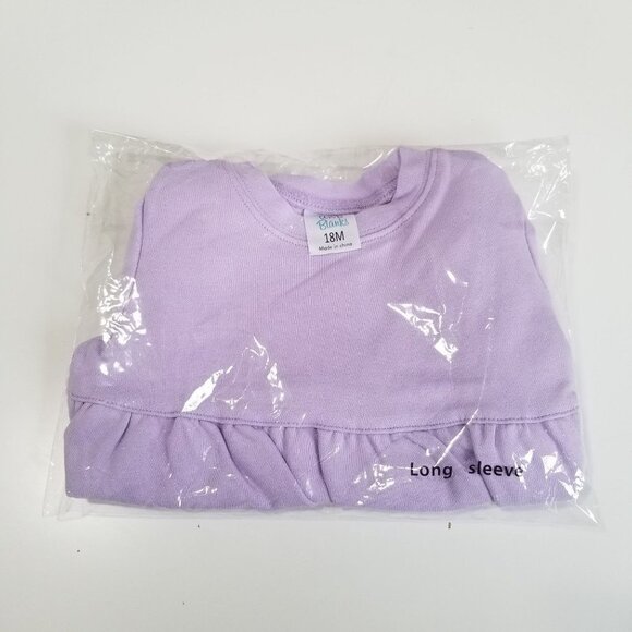 NEW ARB Blanks Bubble Sweatshirt Size 18M Color Lilac - Picture 6 of 8
